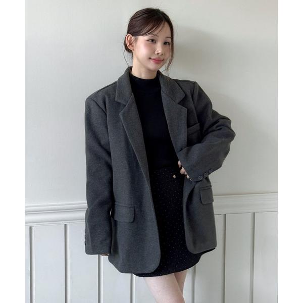「by muni:r」 テーラードジャケット FREE ダークグレー レディース