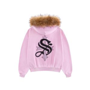 パーカー SUPPLIER / サプライヤー Fur Cross Zip Hoodie メンズ レディース