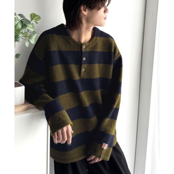 「Java」 長袖ニット X-LARGE ネイビー メンズ