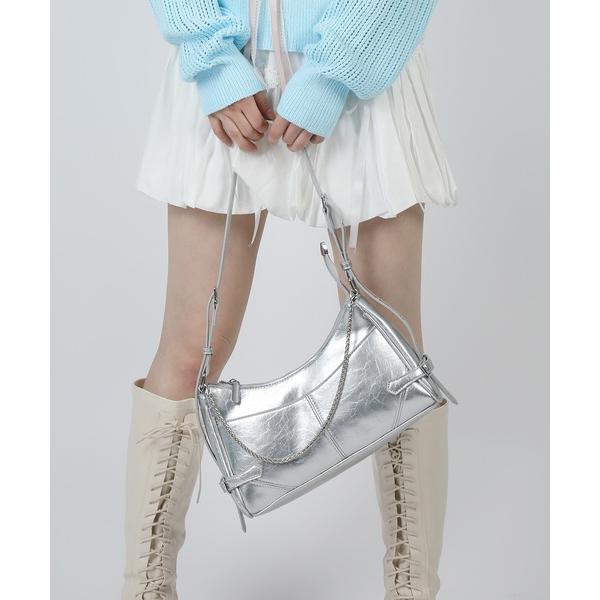 ショルダーバッグ バッグ チェーン付きミニショルダーバッグ レディース