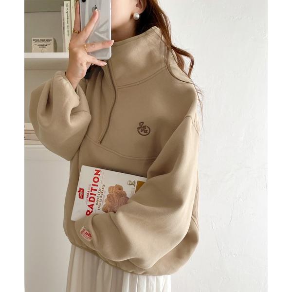 「Java」 スウェットカットソー LARGE モカ レディース