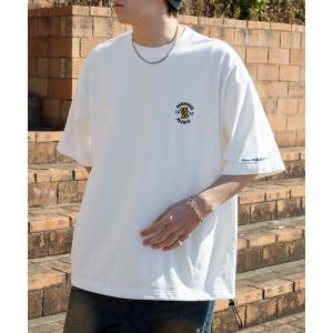 tシャツ ddp/ディーディーピー 別注 ロゴ刺繍 ドローコード ヘビーウェイト 半袖Tシャツ メンズ レディース