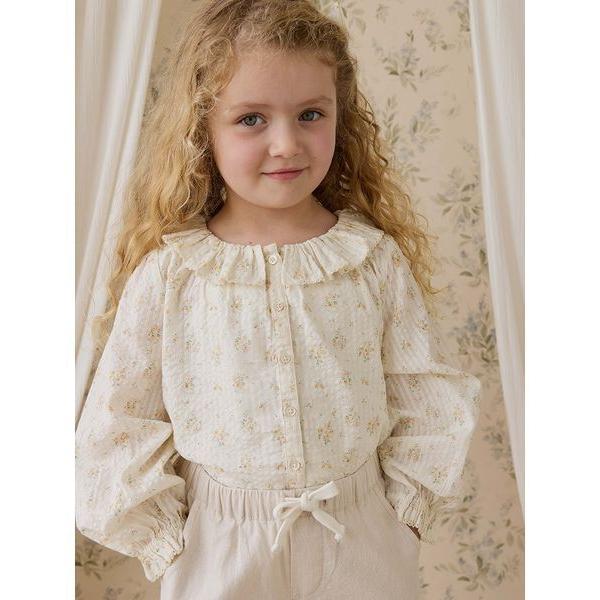 ブラウス シャツ シアーサッカー長袖ブラウス Justine Parchment キッズ 子供服 女...