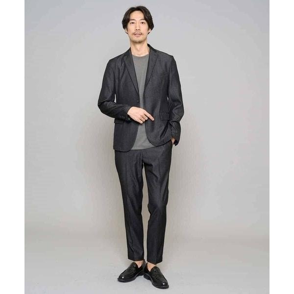 コート ジャケット 「イージーケア/接触冷感」デニムライクストレッチスマートジャケット メンズ