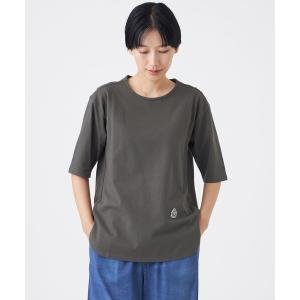 tシャツ 「ウォッシャブル」タイガーパッチコットンカットソー レディース