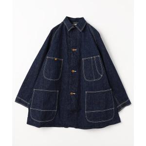 デニムジャケット gジャン Orslow/オアスロウ LOOSE FIT DENIM COVERALL/ルーズ フィット デニム カバーオール