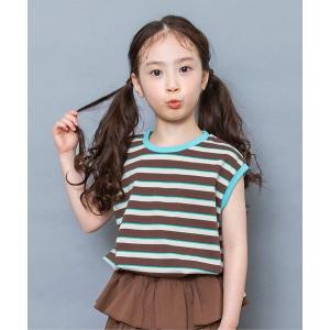 タンクトップ 肌着 「WEB限定」レトロ総柄＆ボーダータンクトップ キッズ 子供服 男の子 女の子｜ZOZOTOWN Yahoo!店