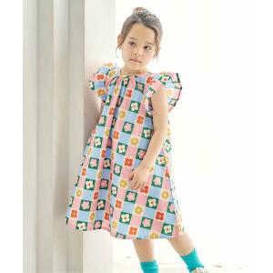 ワンピース 「リンク/WEB限定」FUNNY総柄ワンピース キッズ 子供服 女の子