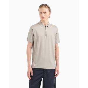 【新品】アルマーニエクスチェンジ　メンズ・ジャージ半袖ポロシャツ　L・50相当 ARMANI EXCHANGE ポロシャツ 「A|X アルマーニ エクスチェンジ」」AX
