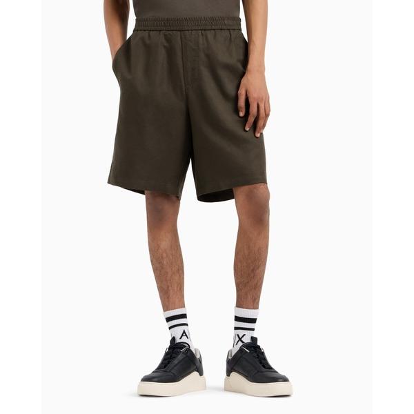 パンツ 「A|X アルマーニ エクスチェンジ」リネンミックス ハーフパンツ メンズ