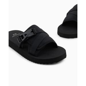 サンダル 「A|X アルマーニ エクスチェンジ」バックルデザイン シャワーサンダル メンズ