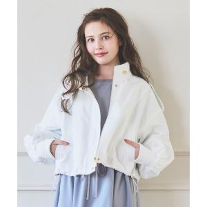 ブルゾン アウター ボリュームスリーブドロストブルゾン レディース