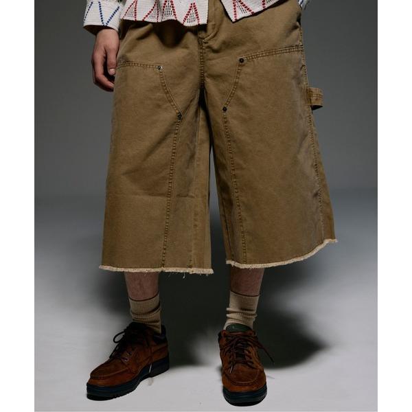 パンツ B omnivore/ビーオムニボー　W KNEE SHORTS DUCK ダブルニーショー...