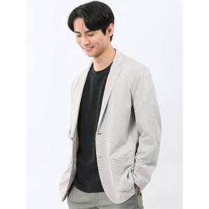 ジャケット テーラードジャケット 「ストレッチ ウォッシャブル」タカキュー カットジャガード 2ボタン カット ジャケット メンズ