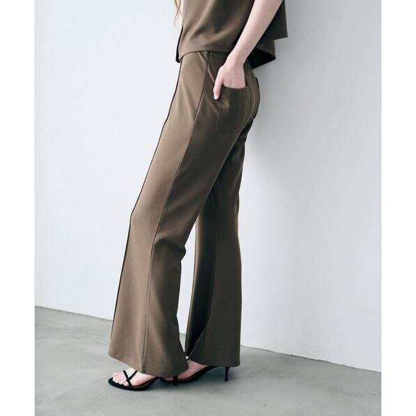 パンツ ジョーゼットダブルジャージー フレアパンツ レディース