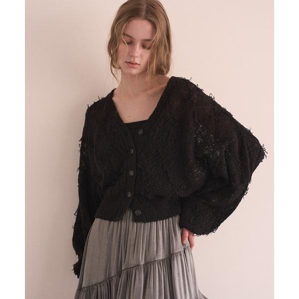 カーディガン Bloom Loop Fringe Cardigan レディース