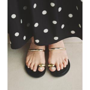 サンダル NICOLAS LAINAS / ニコラス ライナス メタルパーツフラットサンダル レディース