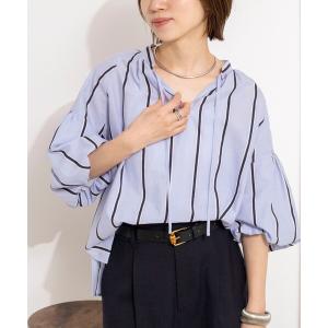 ブラウス シャツ ウォッシャブルドビーストライプブラウス レディース