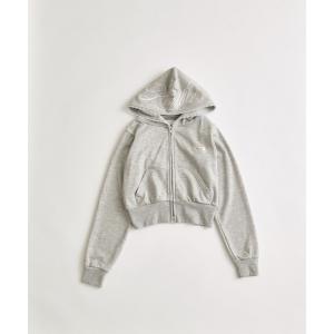 パーカー フード刺繍ロゴパーカー レディース