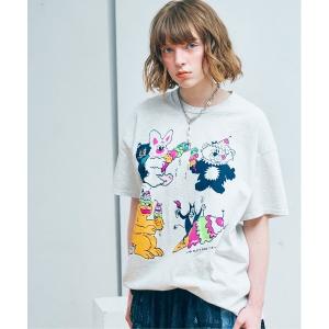 tシャツ M2679 アイスモンスタープリントTEE レディース