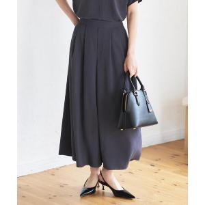 パンツ 「古畑星夏さん着用/夏の名品セットアップ！」リラクミスト ガウチョパンツ レディース