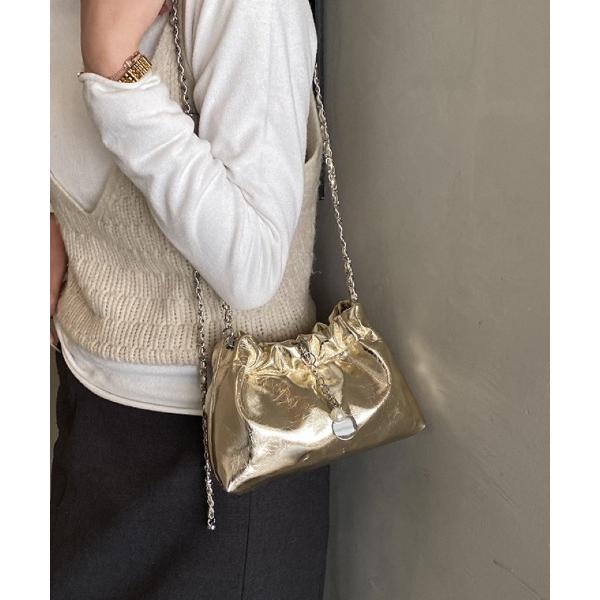 ショルダーバッグ バッグ シャーリング チェーンショルダーバッグ レディース