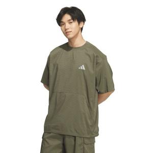 アディダス　adidas tシャツ アディダス adidas シティテック ルーズフィット ドットエア ブリーザブル ウーブン半袖Tシャツ メンズ