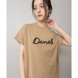 tシャツ ロゴ刺繍Tシャツ レディース