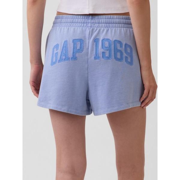 パンツ 3インチ フレンチテリー リラックスフィットGAPロゴ スウェットショートパンツ レディース