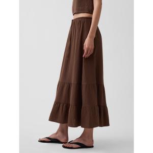 GAP（ギャップ） ロング スカート ポプリン ドロップウエスト マキシ