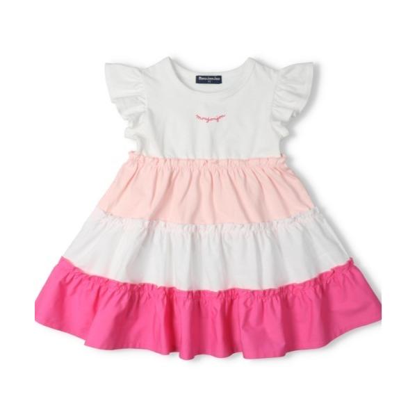 ワンピース 切替ティアード半袖ワンピース キッズ 子供服 女の子