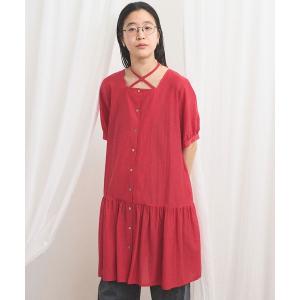 ワンピース CottonCupra lawn mini dress