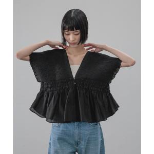 ブラウス シャツ ヨウリュウシャーリングショートフレンチスリーブ 661674 レディース