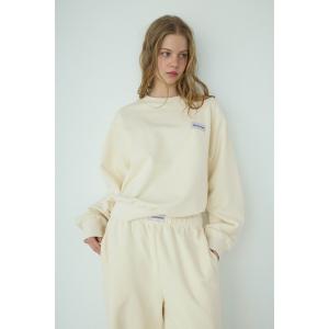 トレーナー スウェット Logo Patch Sweatshirt /ロゴパッチスウェットトップス レディース