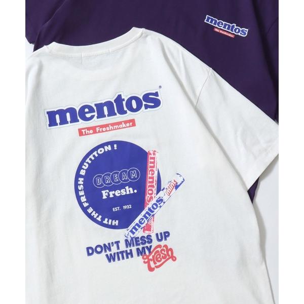 tシャツ mentos/メントス オーバーサイズ プリント ポケット 半袖Tシャツ レディース メン...