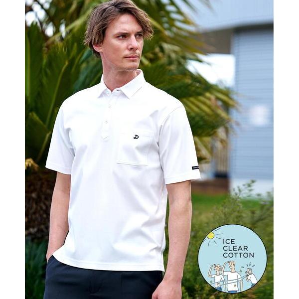 ポロシャツ 「接触冷感/抗菌防臭/消臭/Safari5月号掲載」ICE CLEAR COTTON オ...