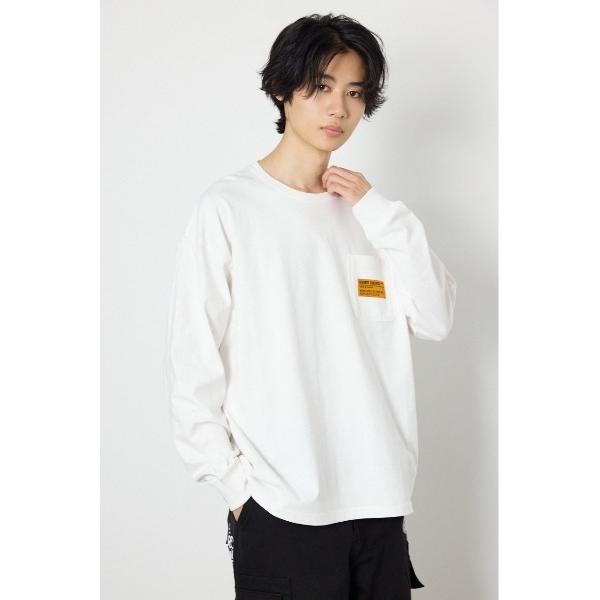 tシャツ ペイントロゴ長袖Tシャツ メンズ