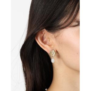 ピアス フラワーパールコンビビアス レディース