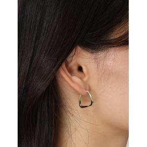 ピアス スクエアヴィンテージフープピアス レディース