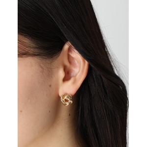 ピアス ボールドノットゴールドピアス レディース