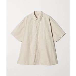 シャツ 半袖 「Steven Alan」 シボチェック レギュラーカラー ショートスリーブ シャツ BOX メンズ