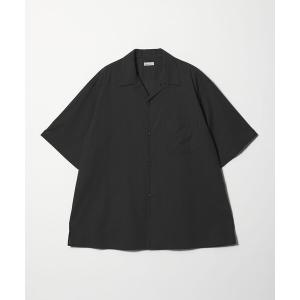 シャツ 半袖 「Steven Alan」 コットン/ウール ボイル オープンカラー シャツ BOX メンズ