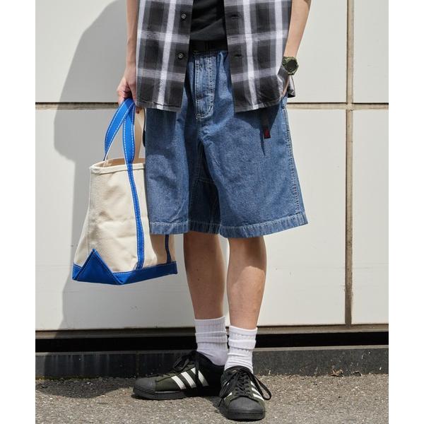 ワイドパンツ ジーンズ Gramicci/グラミチ JAPANESE CHAMBRAY SHORT ...