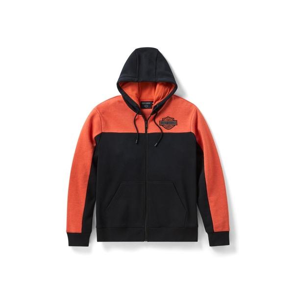 パーカー H-D(R)エッセンシャル カラーブロック フルジップ フーディー メンズ
