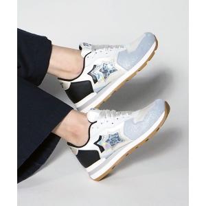 「Atlantic STARS」 ローカットスニーカー 36 ライトブルー レディース