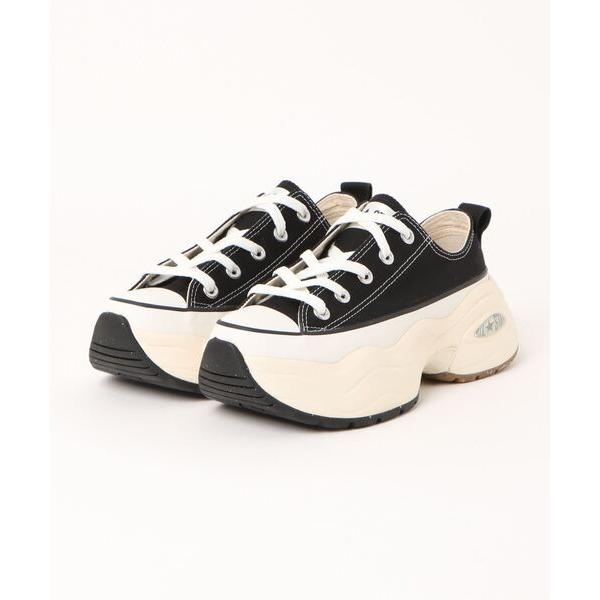 「CONVERSE」 ローカットスニーカー 24.0cm ブラック レディース