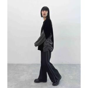 「niko and...」 イージーパンツ LARGE ブラック レディース