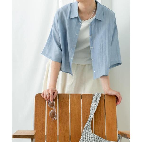 「ITEMS URBANRESEARCH」 半袖シャツ FREE ブルー レディース