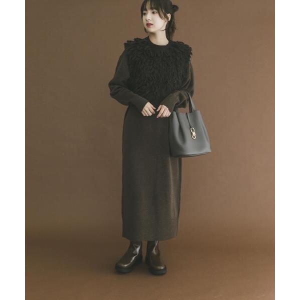 「ITEMS URBANRESEARCH」 コンビワンピース FREE ブラウン レディース