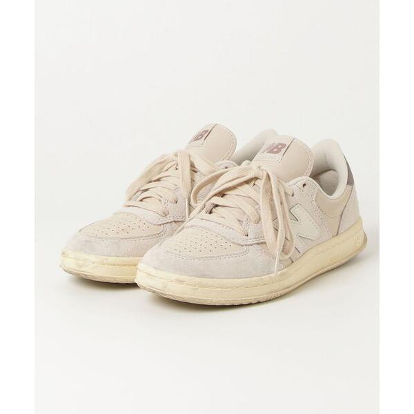 「New Balance」 ローカットスニーカー 24.5cm ベージュ レディース